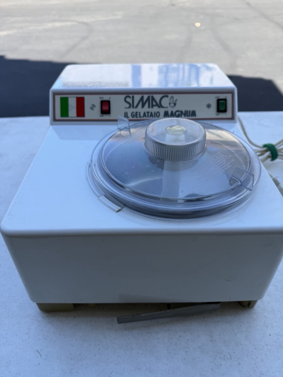 Vintage SIMAC Il Gelataio Magnum Ice Cream Gelato Maker Tested Working Italy
