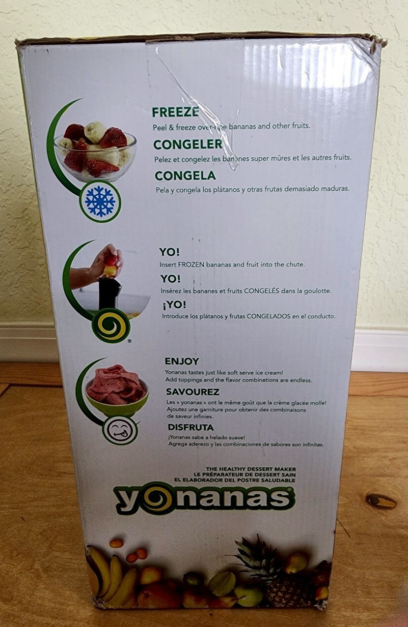 Yonanas 902RD Classic Vegan Non-Dairy Frozen Fruit Dessert Maker