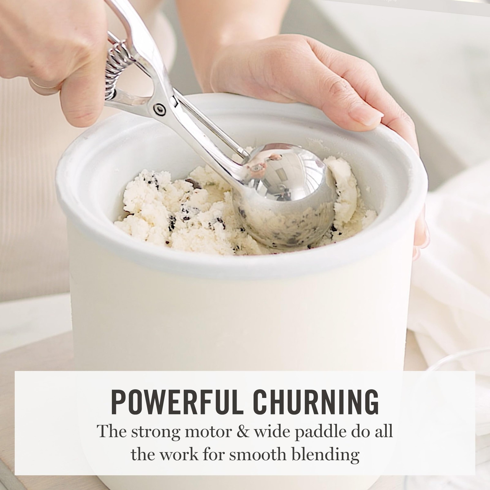 Ice Cream Maker, 2 Quart Double-Insulated Freezer Bowl, Sorbet & Frozen Yogur