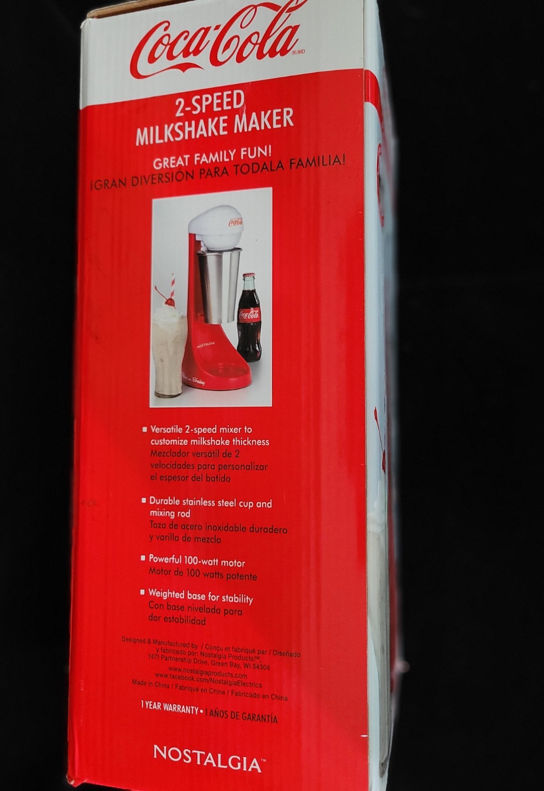 Coca-Cola Limited Edition 2 Speed Milkshake Maker By Nostalgia