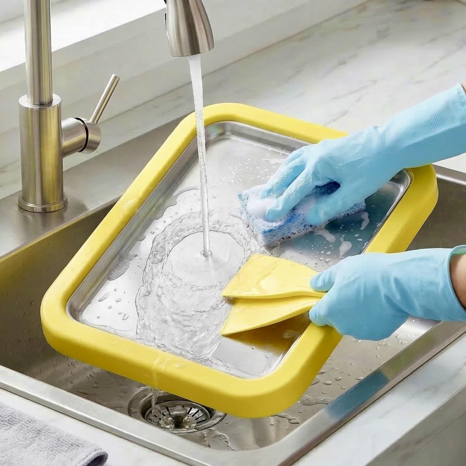 Rolled Ice Cream Maker Tray with 2 Scrapers Spatulas for Family Activity