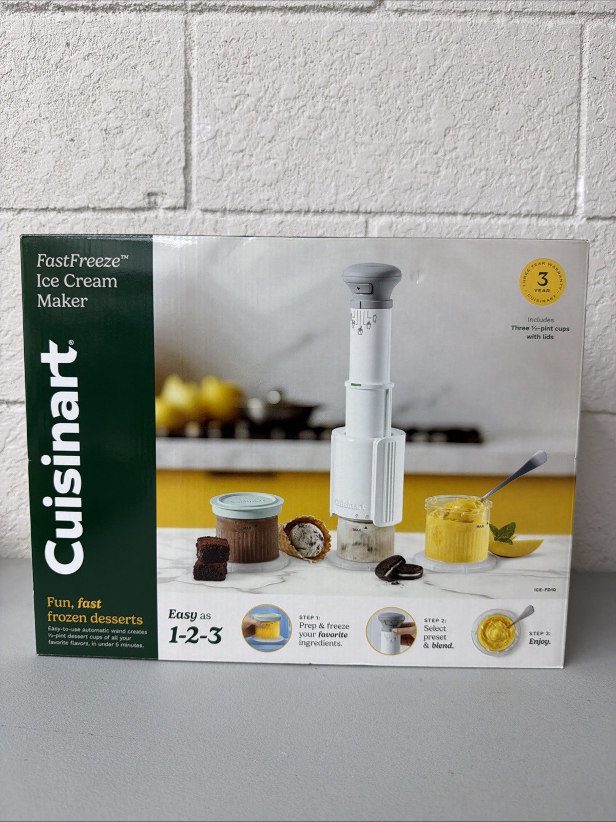 Cuisinart FastFreeze 5-in-1 Ice Cream, Sorbet, Milkshakes, Slushies and Mix-In