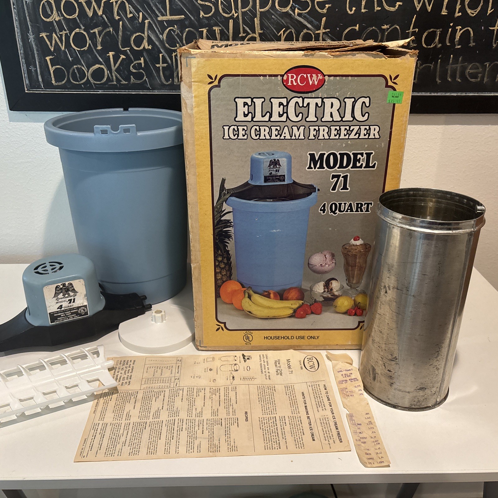 Vintage RCW Model 71 4 Quart Electric Ice Cream Maker – Richmond Cedar Works