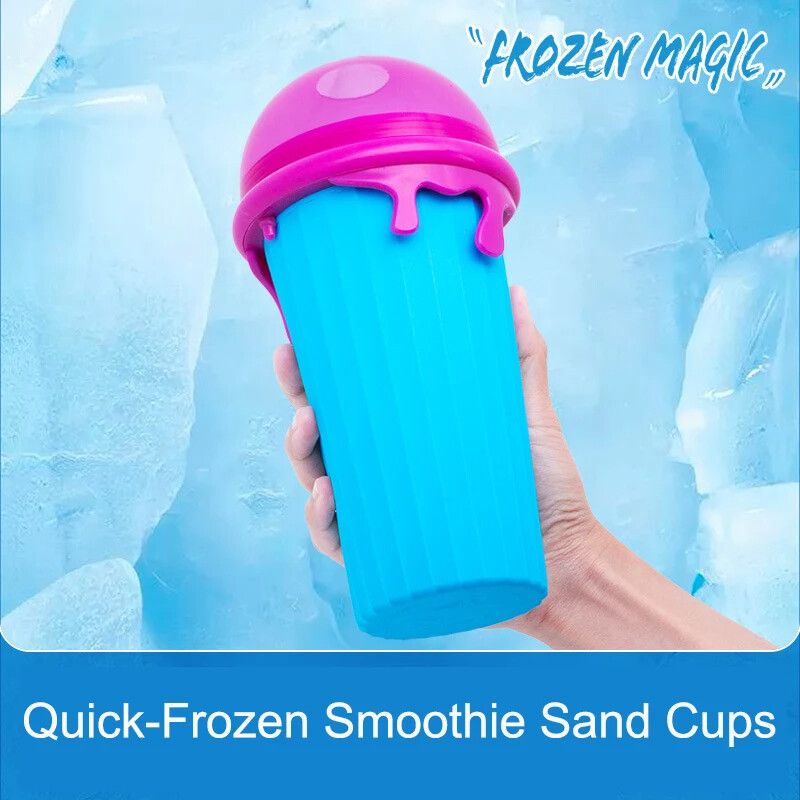 🎖️500 ml slush cup. Quick frozen smoothie. magic ice cream, slushy maker