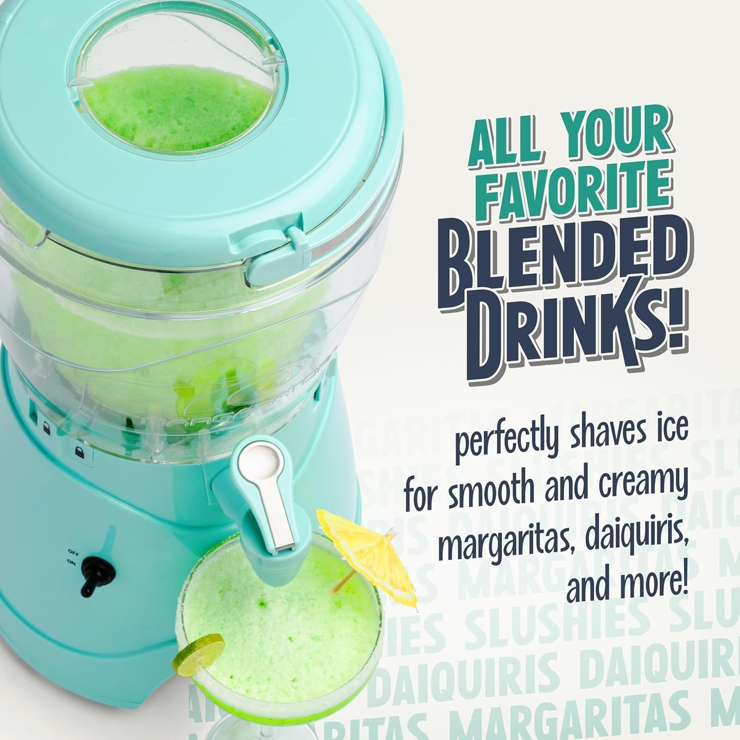 Frozen Drink Maker and Margarita Machine for Home – 128-Ounce Slushy Maker wi…
