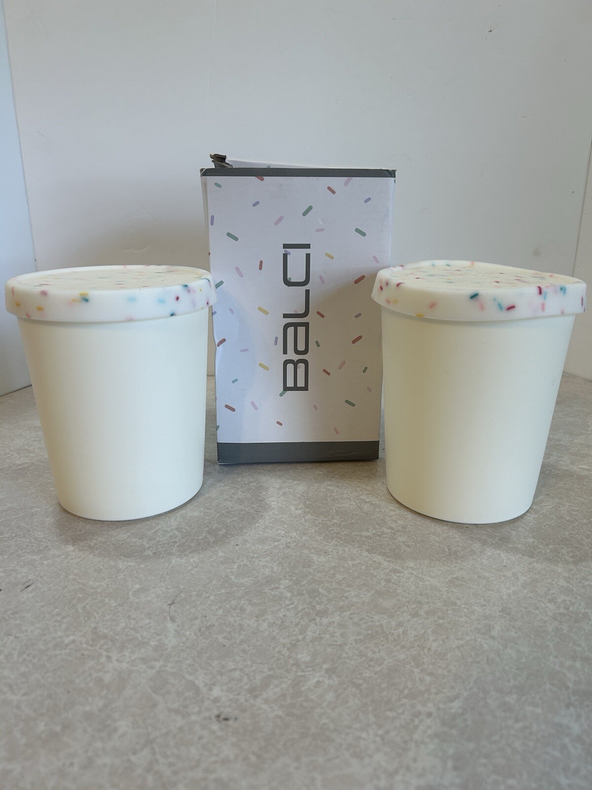 Bali Ice Cream Containers. 2 Pk. 1 Quart. New In Box. Dishwasher Safe