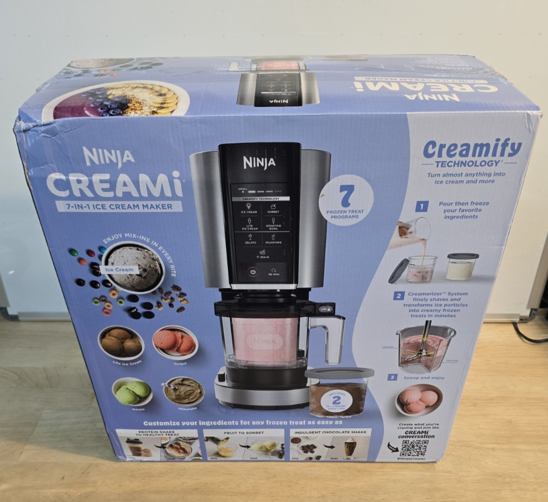 Ninja CREAMi NC301 Ice Cream Maker 7-in-1 Creamify Technology NEW SEALED