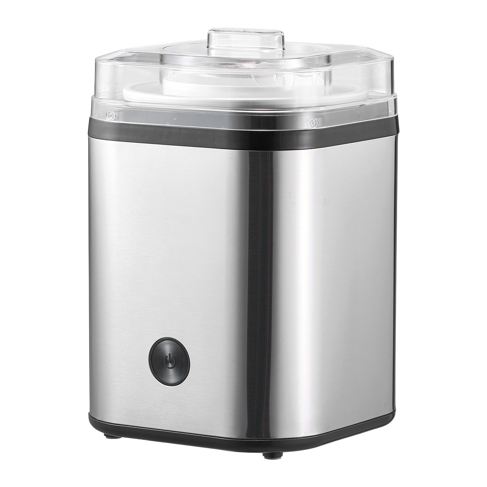 Uimoso Stainless Steel Automatic Ice Cream Machine, 2.11 Qt Capacity, Silver