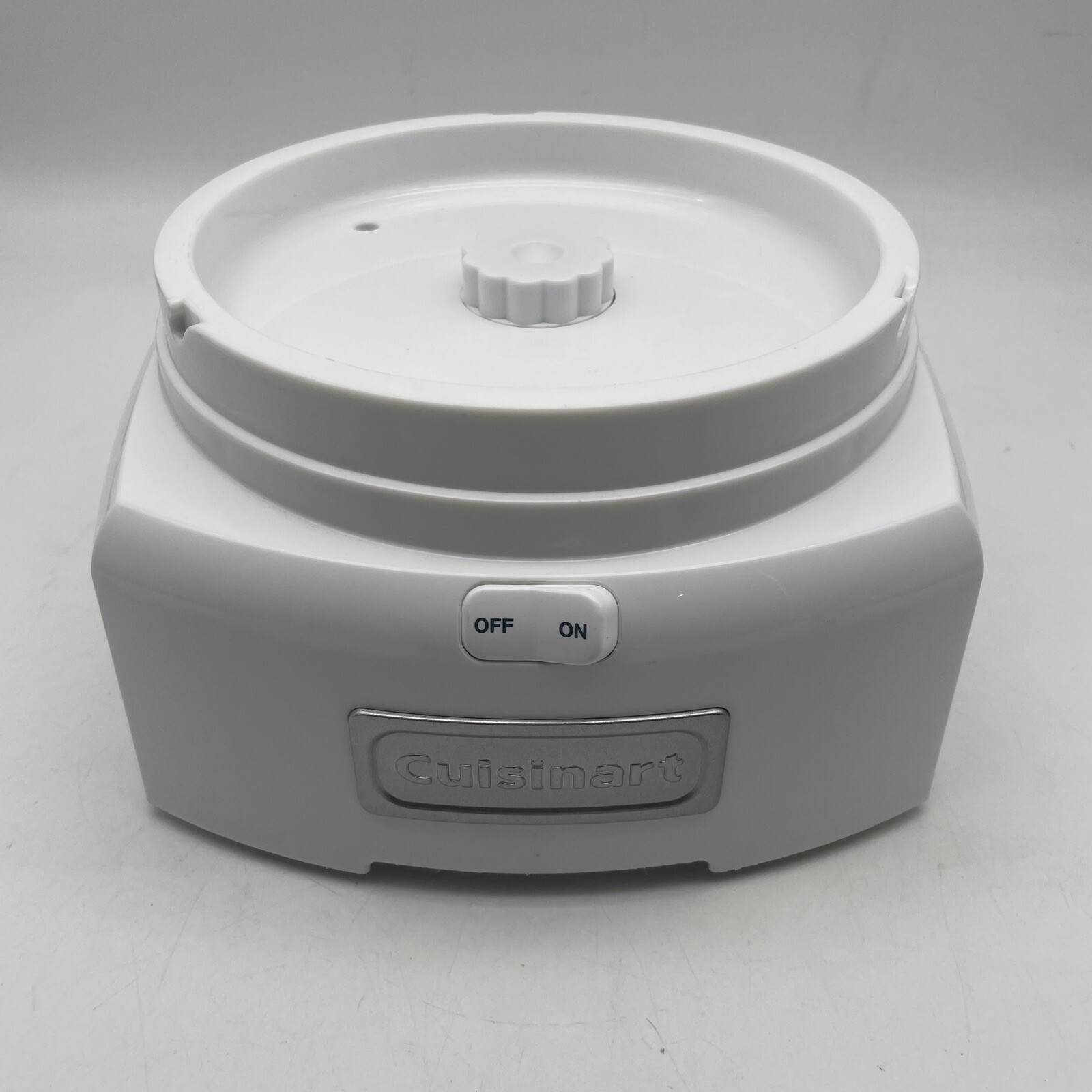 Cuisinart Ice Cream Maker ICE-21PK ICE-21R ICE-MAIN BODY BASE w MOTOR – White