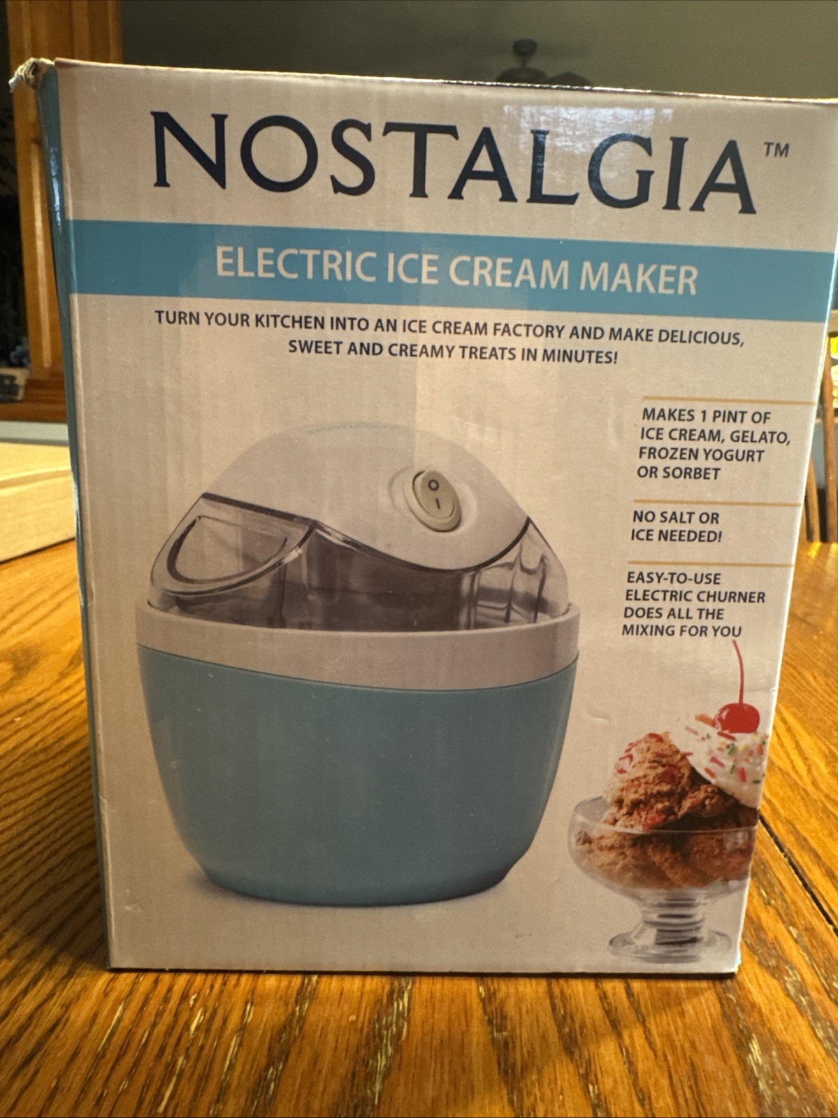 Nostalgia Electric Ice Cream, Gelato, Frozen Yogurt and Sorbet Maker
