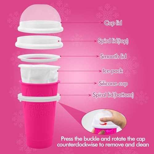 500ML Slushie Maker Cup- DIY Magic Slushy Maker Squeeze Cups, Portable