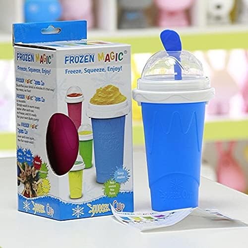 Double Layer Silicone Slushy Maker Cups – Perfect 2 Pack for Quick Frozen Treats