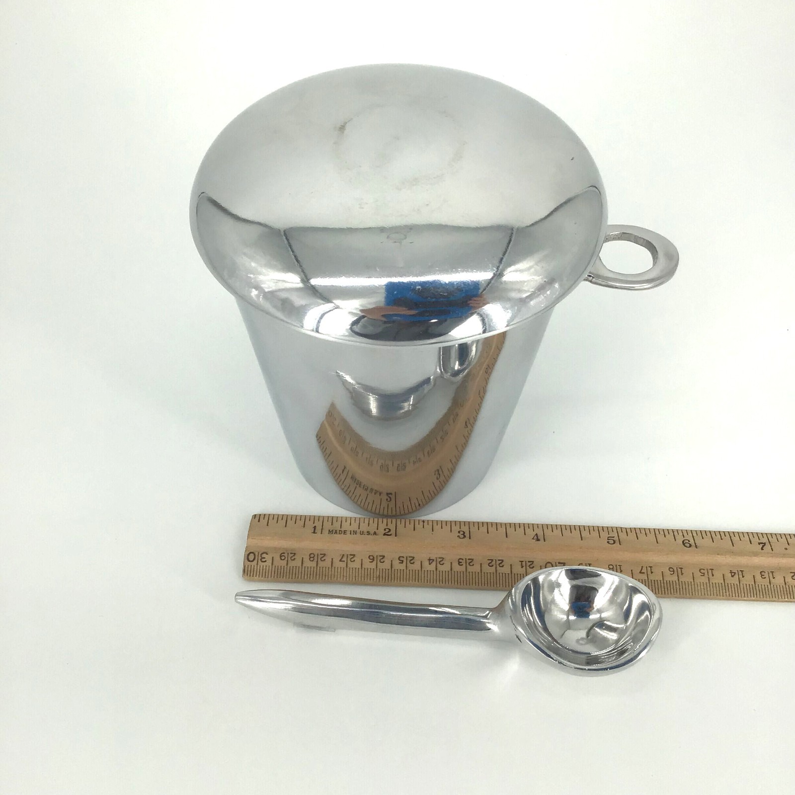 Lunares Nima Oberoi Ice Cream Keeper with Spoon 1 Pint 5″ H 4.75 D India