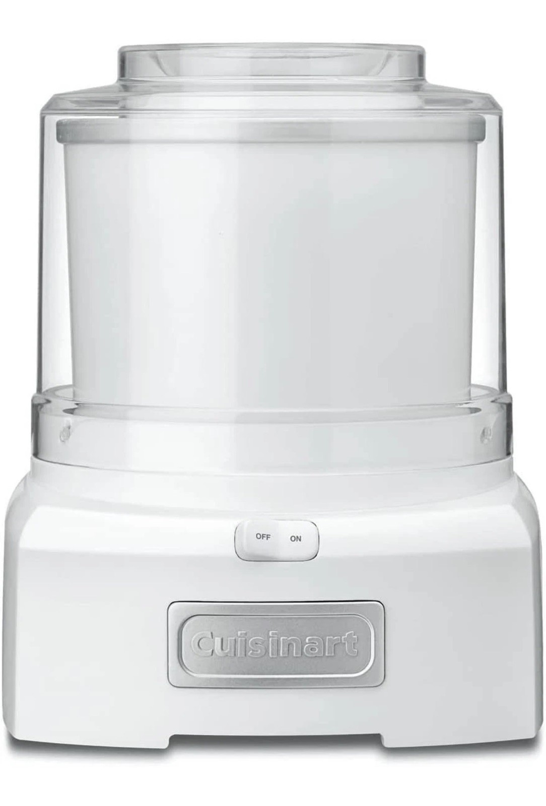 Cuisinart ICE-21P1 1.5 qt Electric Ice Cream Maker Freezer Bowl White Base