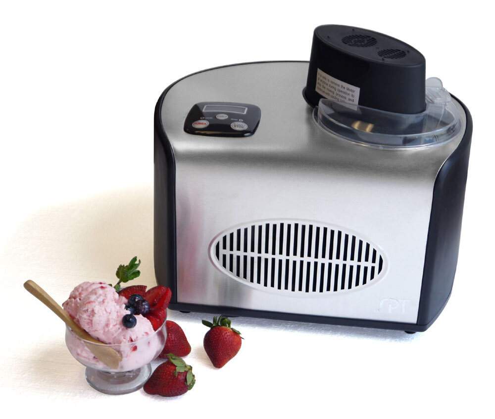 Sunpentown KI-15 Stainless Steel 1.5 Quarts Digital Controls Ice Cream Maker