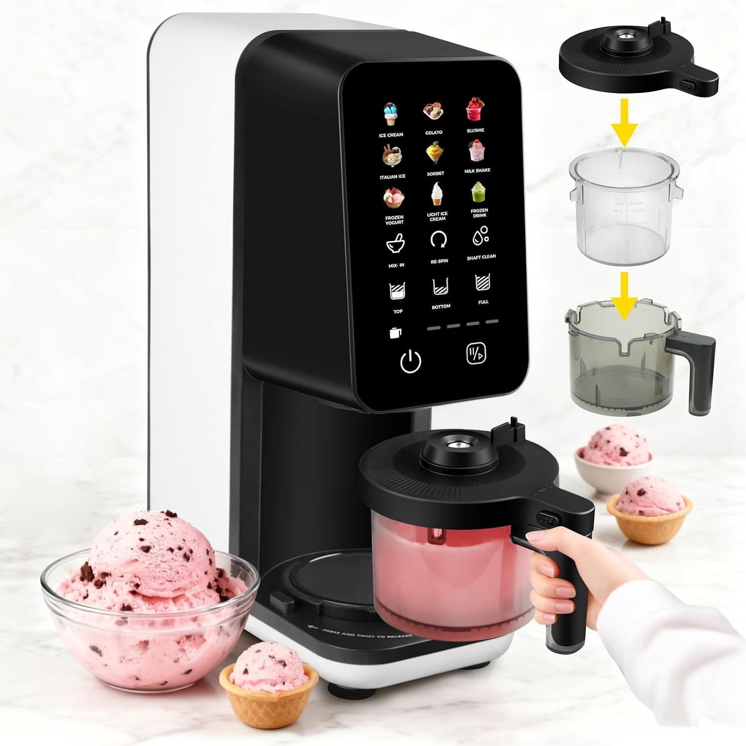 12 In 1 Ice Cream Machine Electric Soft Serve Ice cream maker machine Home