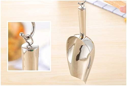 Stainless Steel Scoop for ice, 9.6 Inch Metal Food Scoop Kitchen Bar Party