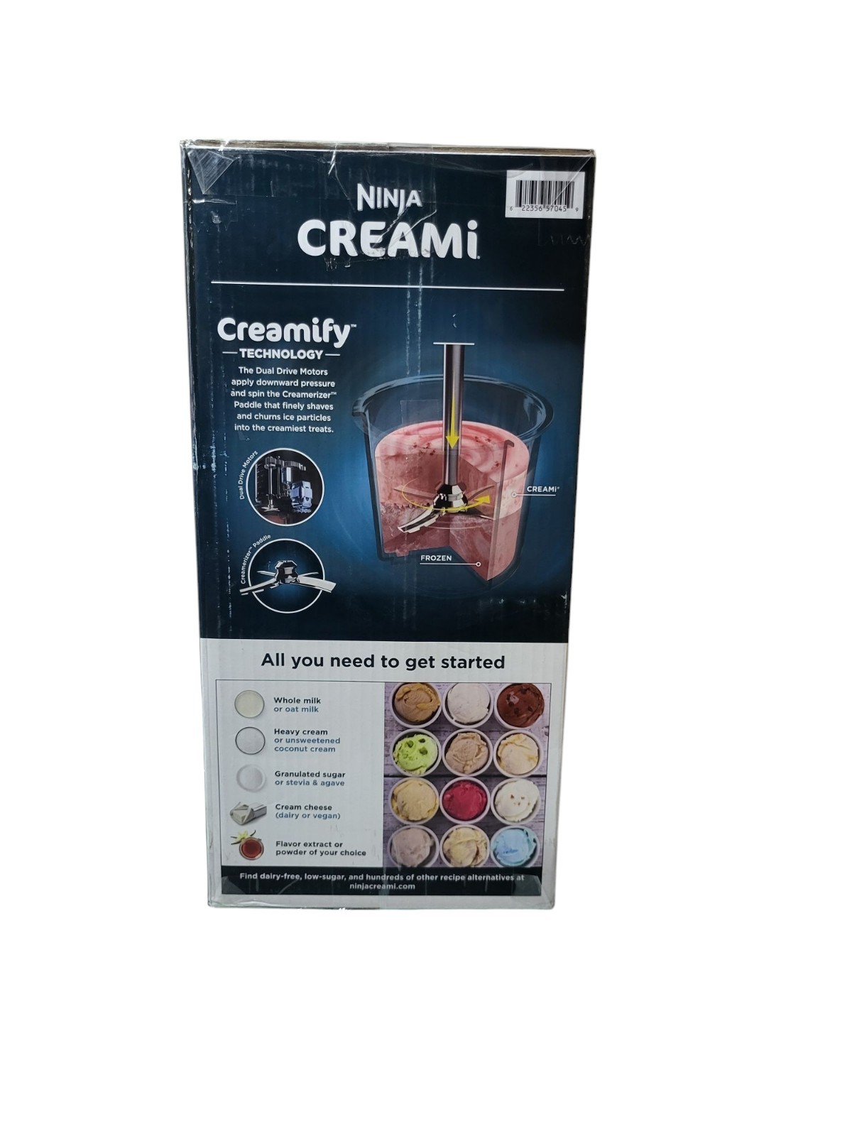 NEW Ninja CREAMi 7-in-1 One Touch Ice Cream Milkshake Maker Kitchen 4 Pints