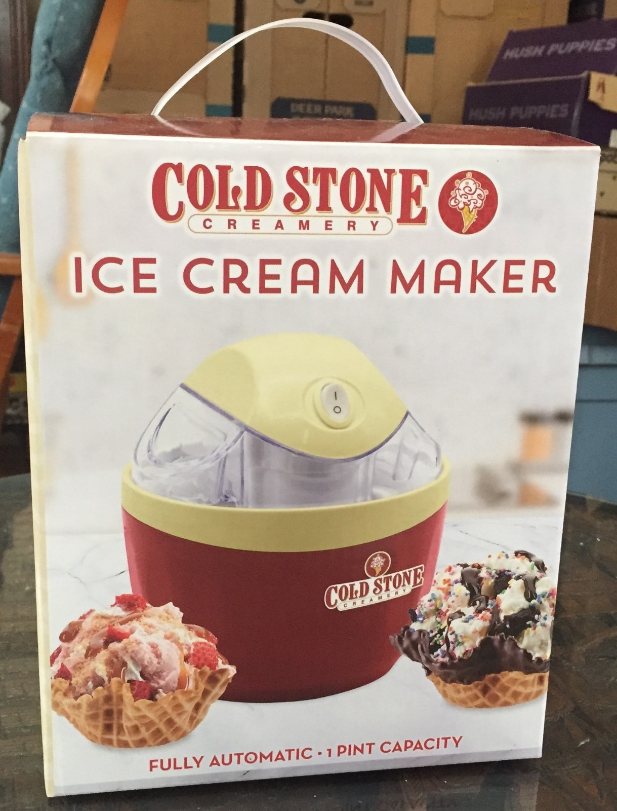 Cold stone Creamery – Ice Cream Maker – 1 Pint Fully Automatic(Box Never Opened)