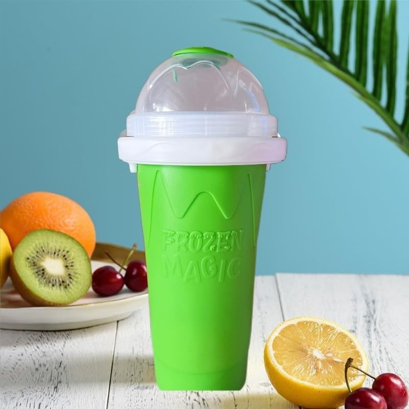 2 Packs Magic Quick Frozen Smoothies Maker – Portable Double Layer Slushy Maker