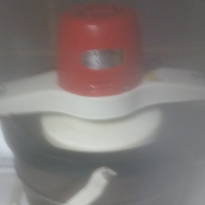 Vintage Proctor Silex Electric Ice Cream Maker 4 qt Red White Silver bucket