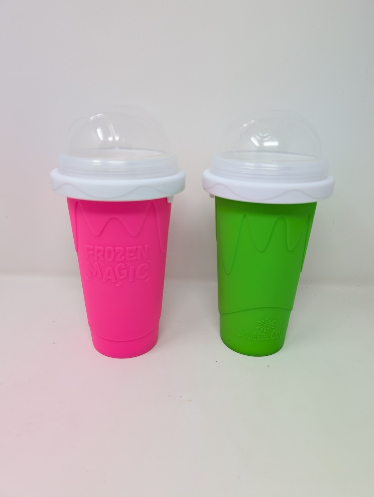 Slushy Cup 2 Pack Slushie Maker Ice Cup Silica Cup Pinch Cup Summer