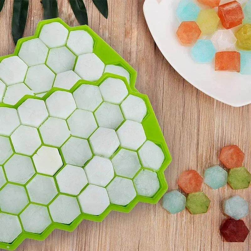 1pcs Honeycomb 37 Lattice Cube Tray Maker Without Lid Diy Ice Mold
