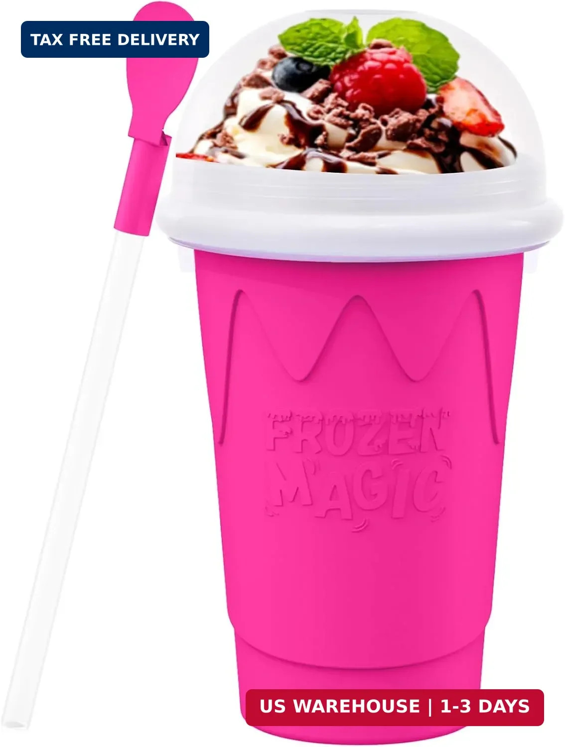 500ML Slushie Maker Cup- DIY Magic Slushy Maker Squeeze Cups, Portable Smoothie