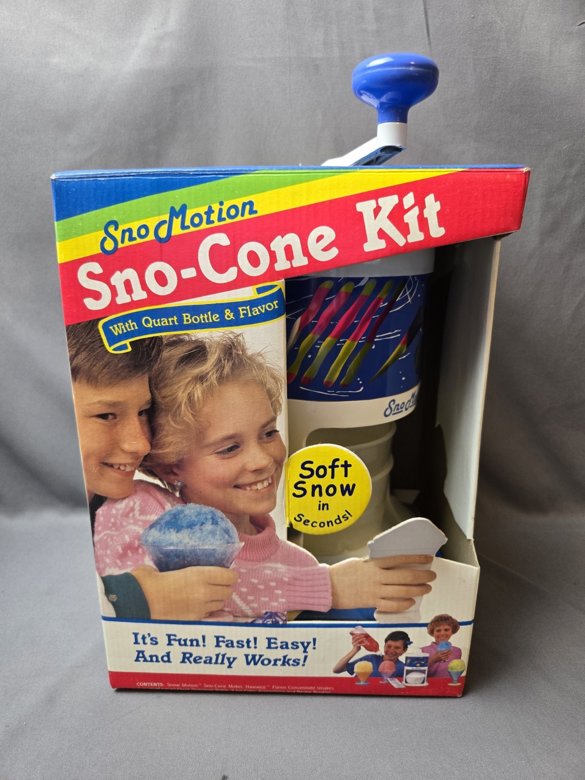 🍨Vintage Sno Motion Sno-Cone Snow Maker Machine 1990 Ice shaver