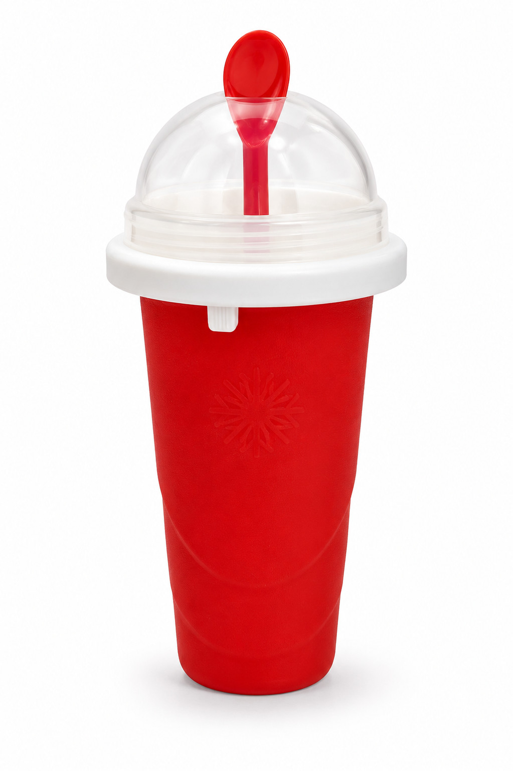ChillFactor Slushy Maker Cup Red Freeze Squeeze Frozen Drink Maker with Lid