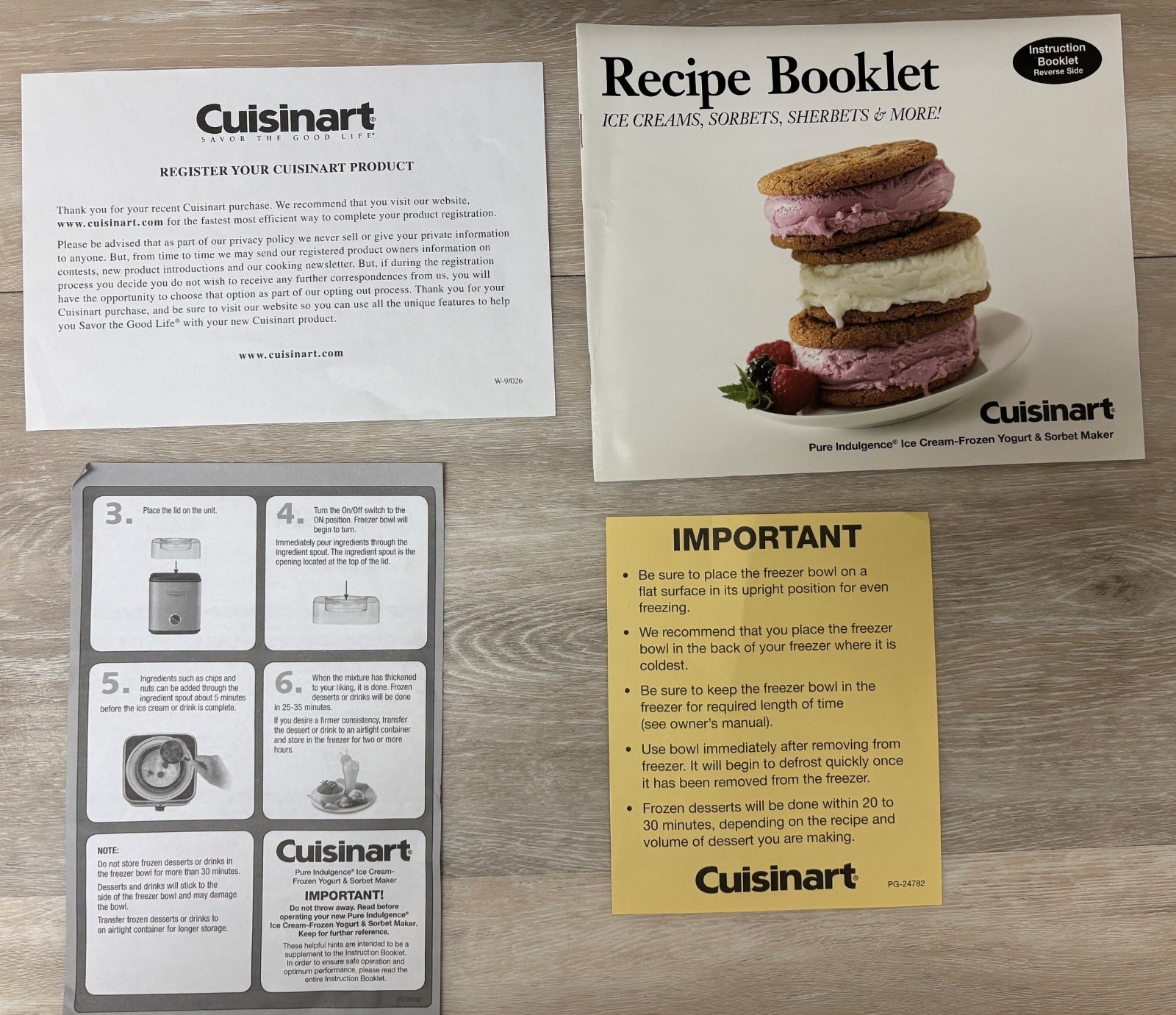 CUISINART 2 Qt. Ice Cream/Frozen Yogurt/Sorbet Maker Stainless CIM 60PC Open Box