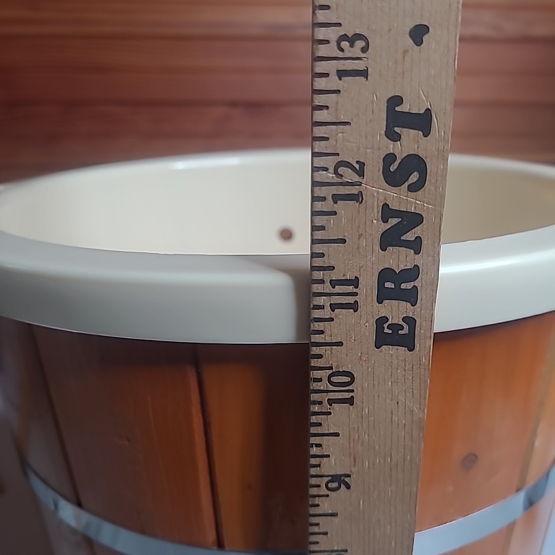 Nostalgia 4 Quart Ice Cream Maker Replacement Bucket Parts Wood Plastic Lined