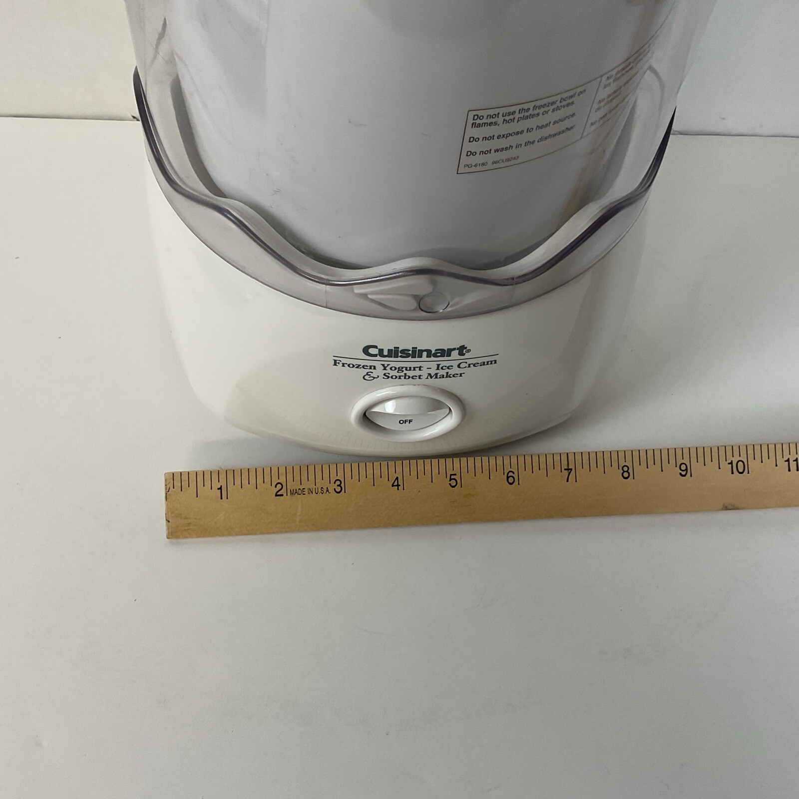 Cuisinart Frozen Yogurt-Ice Cream-Sorbet Maker 1.5 Quarts CIM-20Tested Works