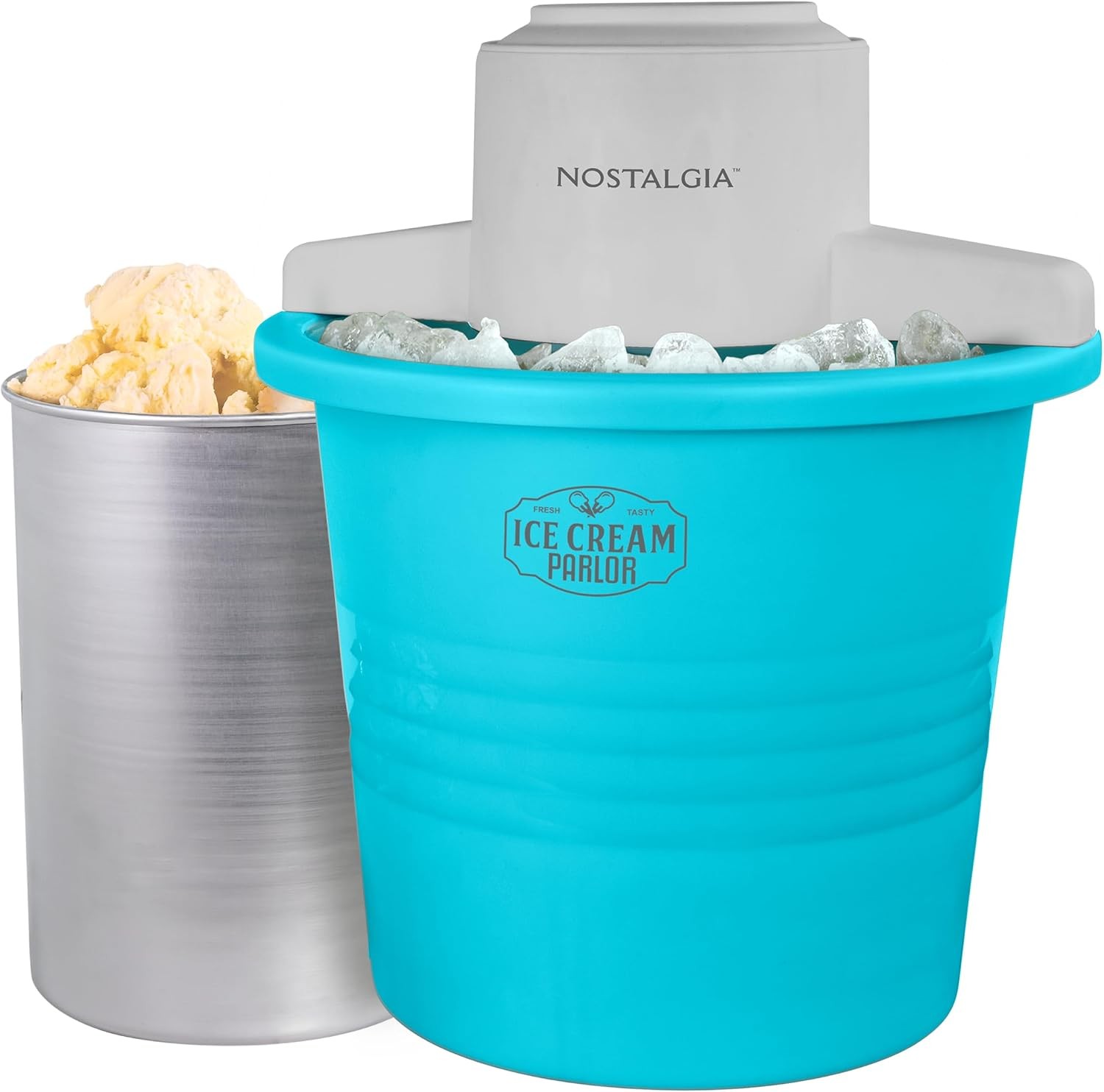 Electric Ice Cream Maker Old Fashioned Soft Serve Ice Cream Machine Makes Frozen