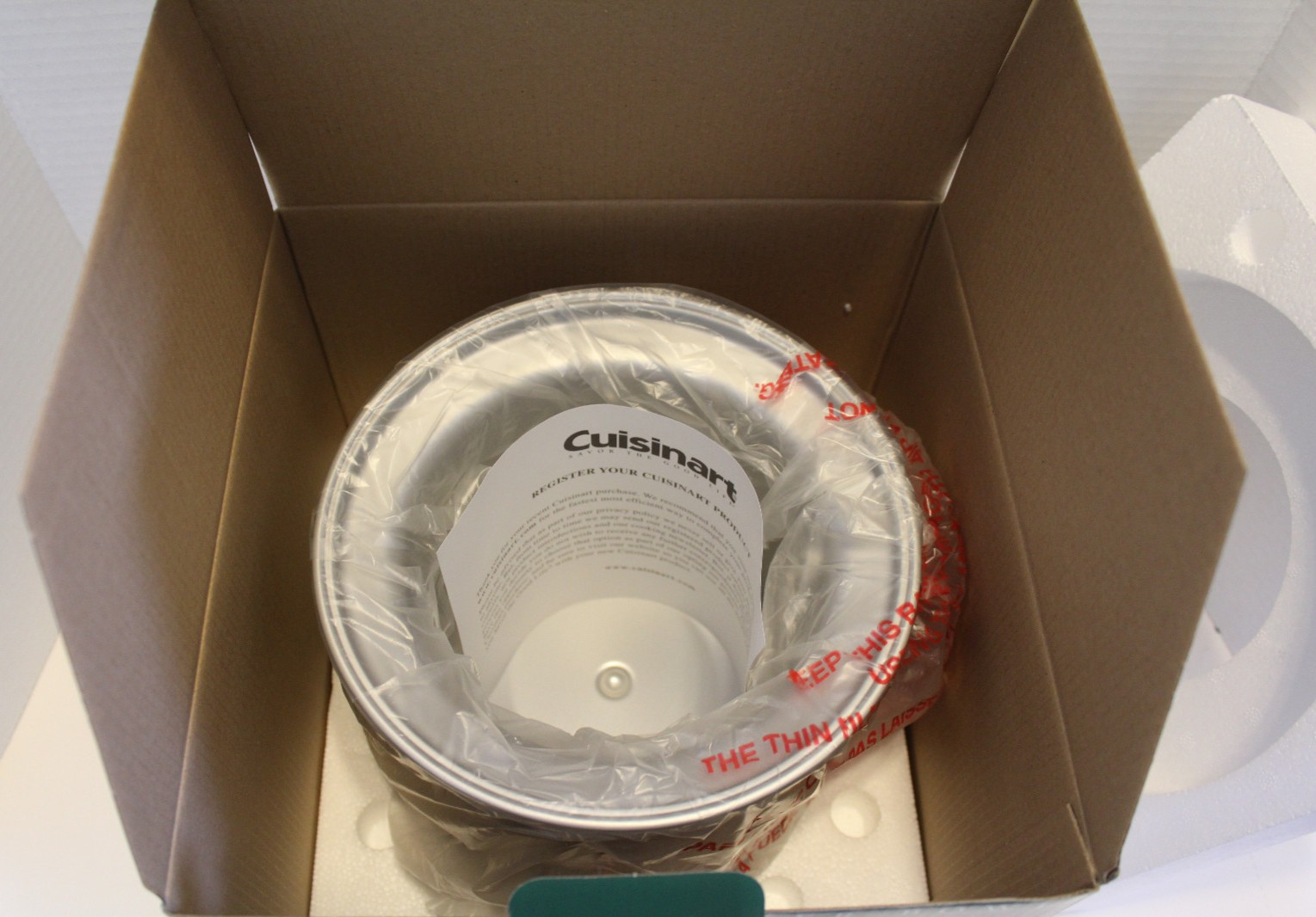 New Cuisinart 2 Quart Replacement Freezer Bowl for Ice Cream Maker ICE-35RFB NOS