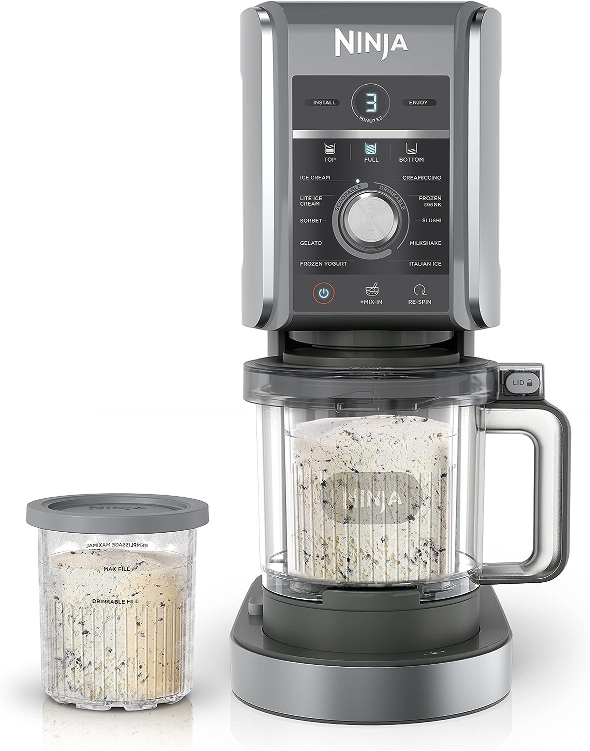 Ninja CREAMi Deluxe Ice Cream & Frozen Treat Maker for Ice Cream, Sorbet, Milksh