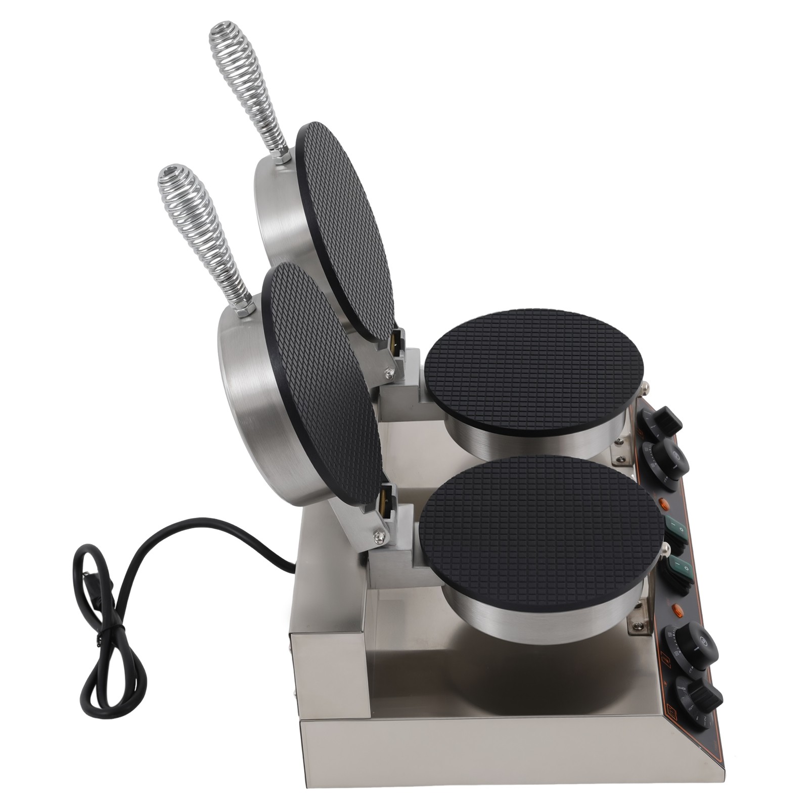 110v Commercial Ice Cream Cone Maker 2400w Electric Waffle Cone Machine For Shop