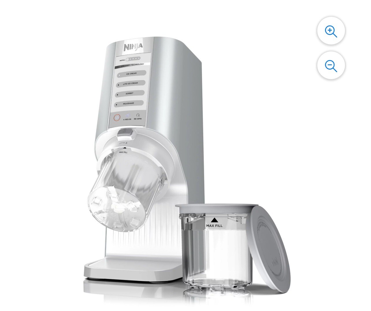 Ninja® CREAMi Breeze™ 5 in 1 Ice Cream Maker and Frozen Treat Maker – NC100