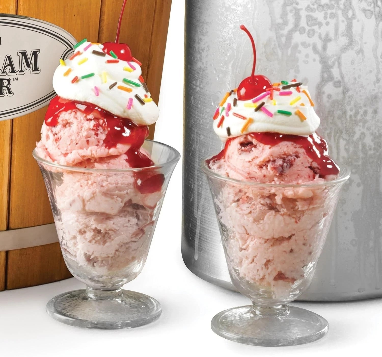 4QT Family-Friendly Electric Ice Cream Maker – Vintage Design for Every Occasion