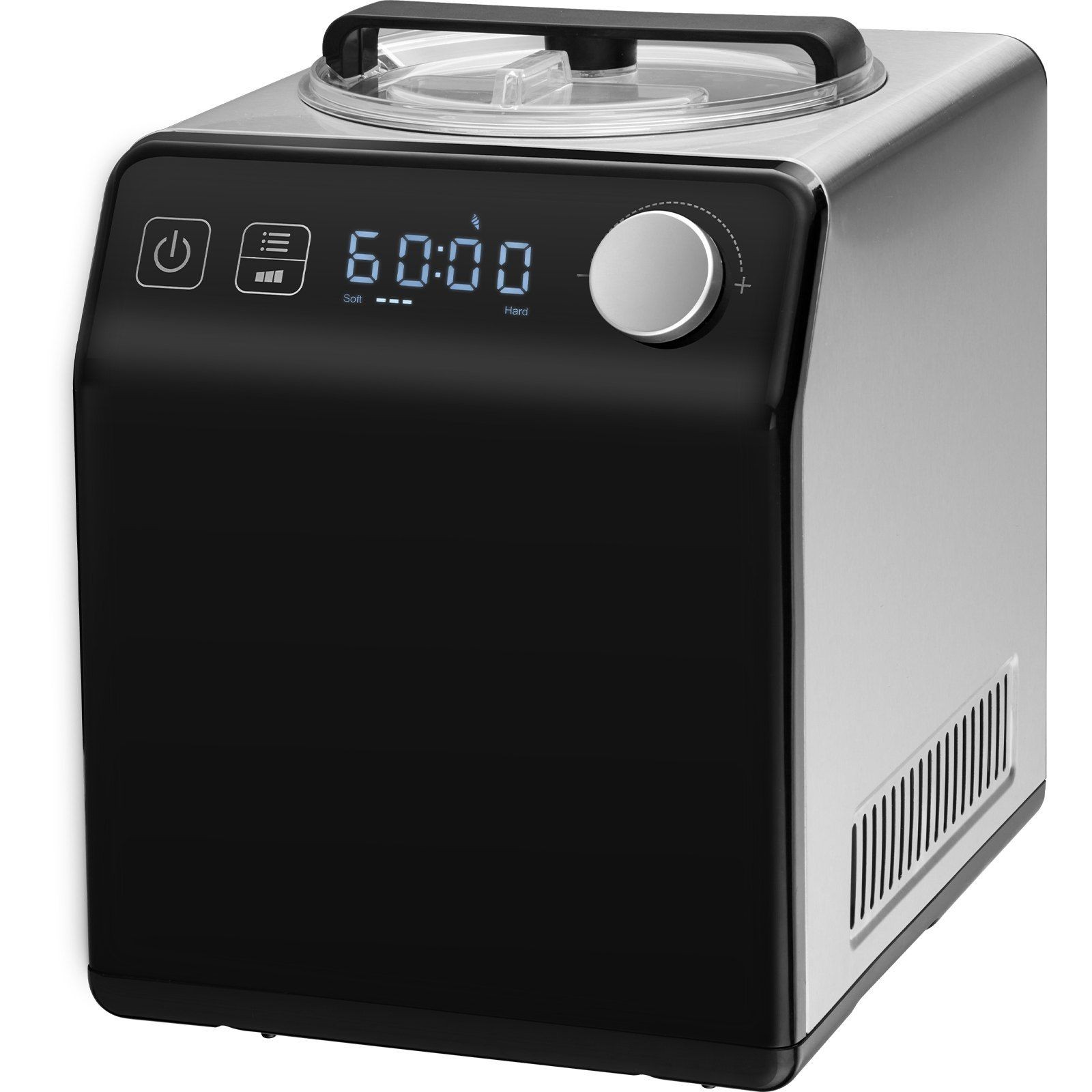 2QT Fully Automatic Sorbet Maker with Stainless Steel Body