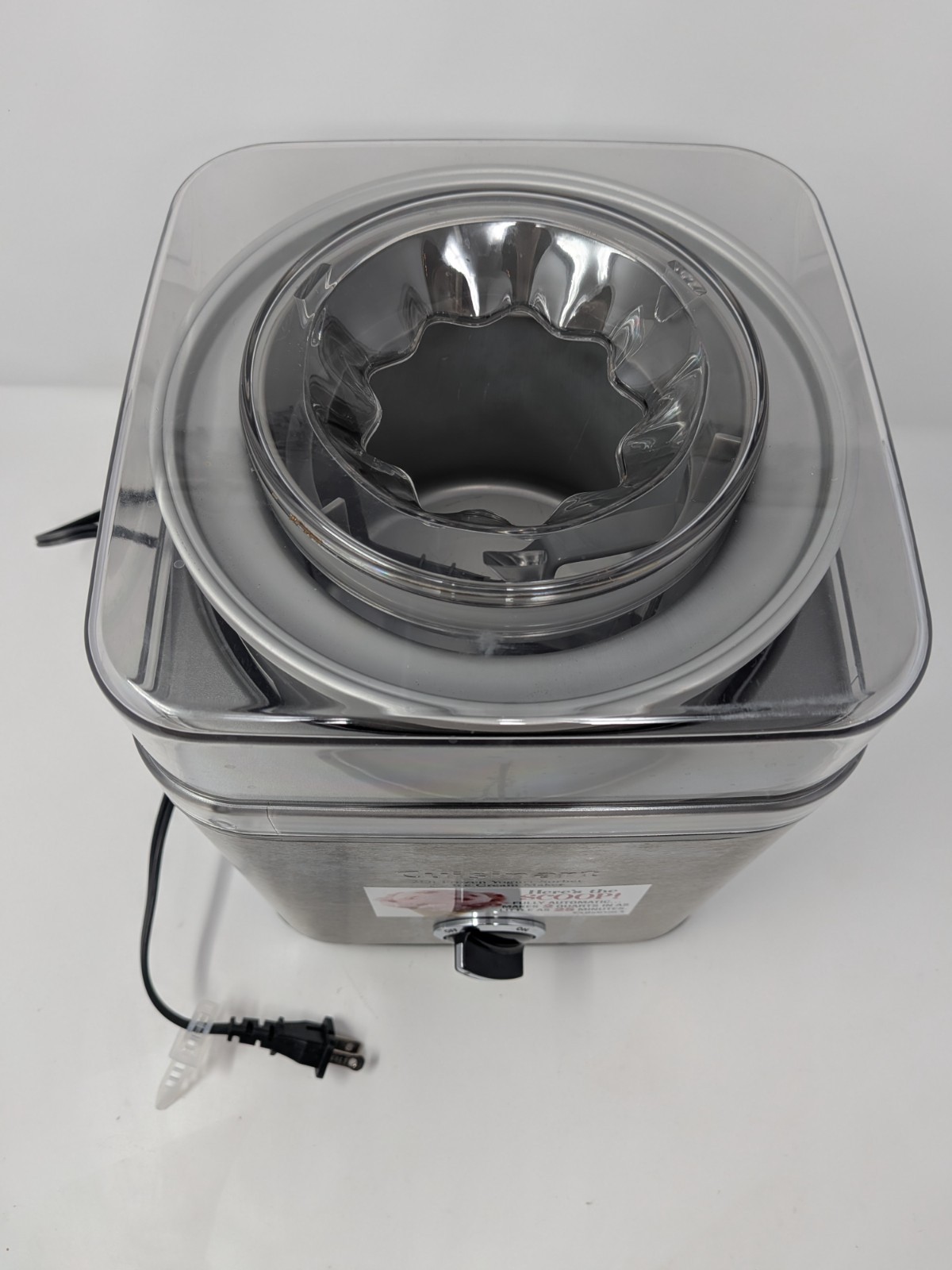 Cuisinart ICE-30BC 2Qt Frozen Yogurt Sorbet Ice Cream Maker Automatic Silver