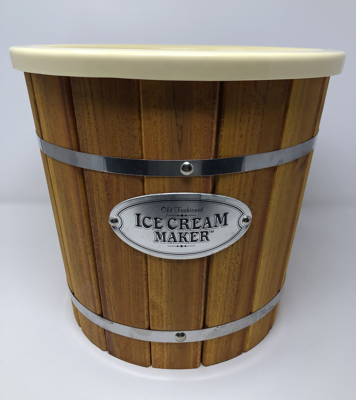 WOOD/ PASTIC TUB Nostalgia 4-Quart Electric Ice Cream Maker ICMP4WD ~PART ONLY!