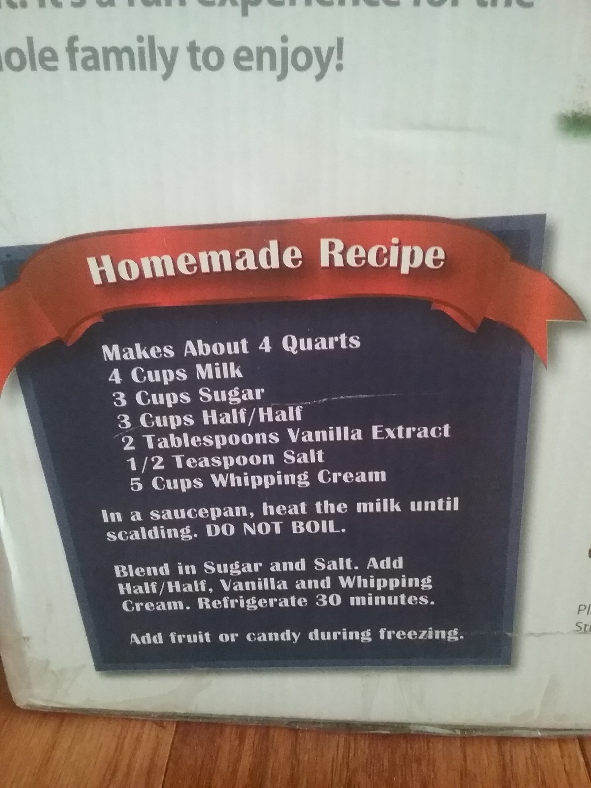 AMERIHOME Old Fashioned 6 QT Electric/Hand Crank ICE CREAM MAKER MODLE ICM6 NEW
