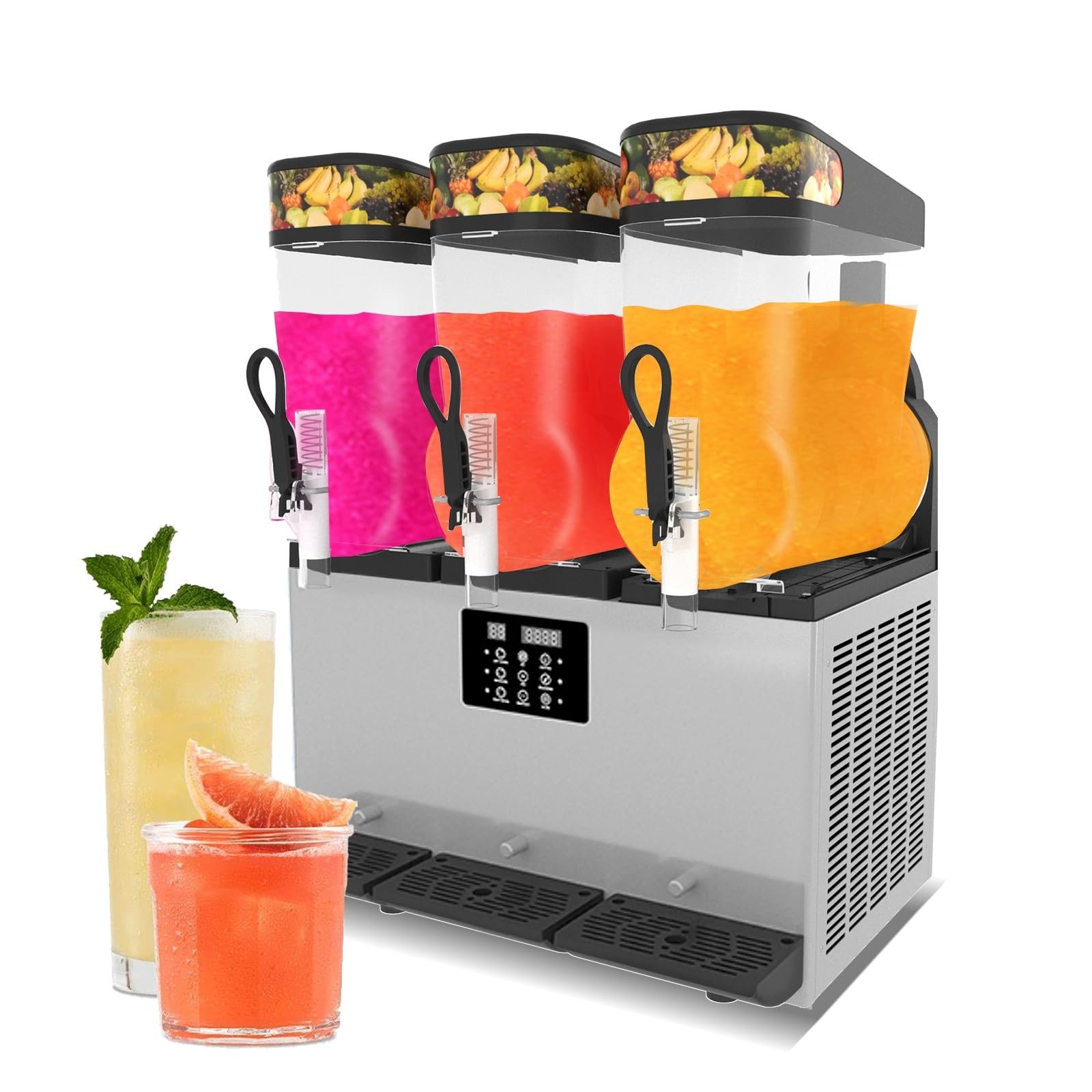 Kolice Commercial 36L (9.51 Gallon) Margarita Slush Machine Slushy Machine 3tank