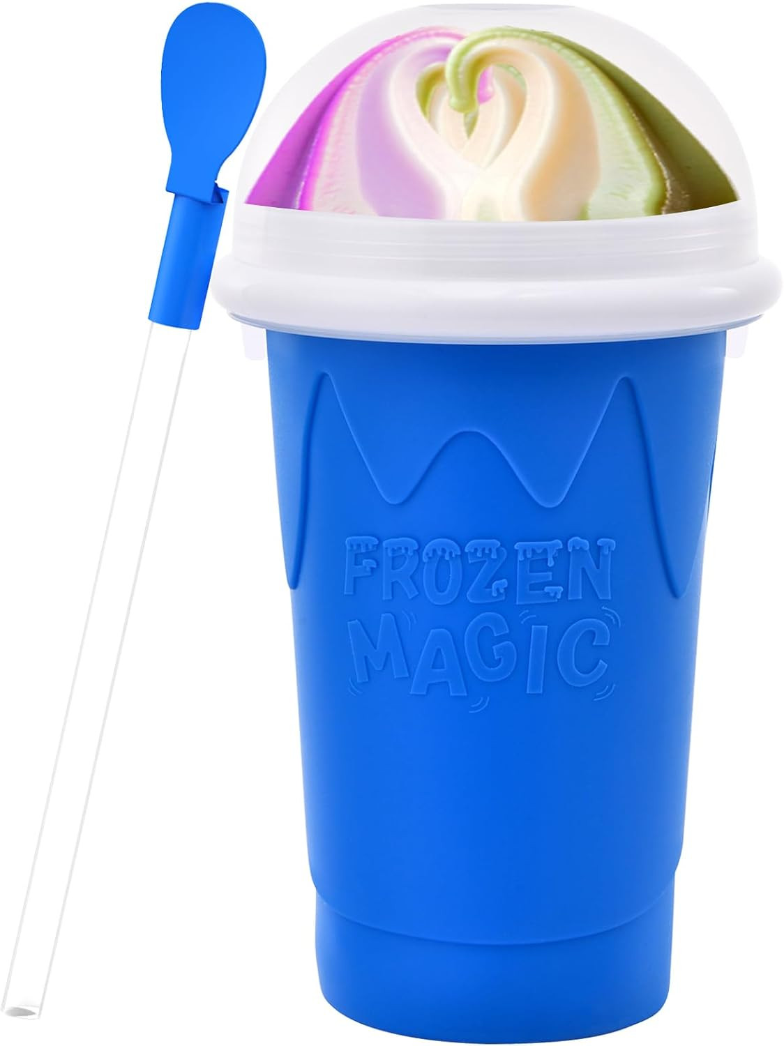 500ML Slushie Maker Cup, Magic Quick Frozen Smoothies Cups for Homemade Milk Sha