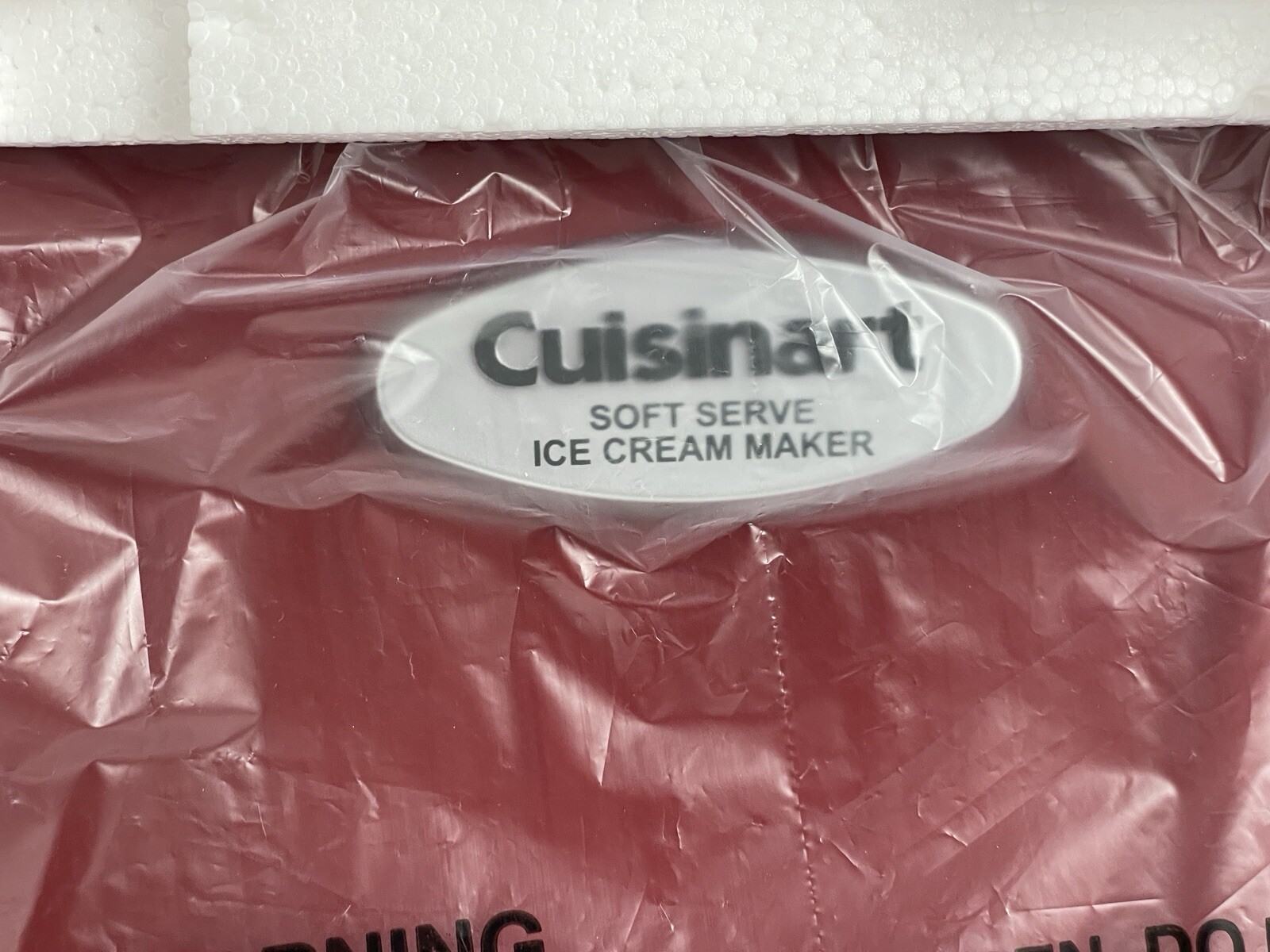 Cuisinart ICE-45 Red Mix It In Soft Serve Ice Cream Maker 1.5 Qt – New Open Box