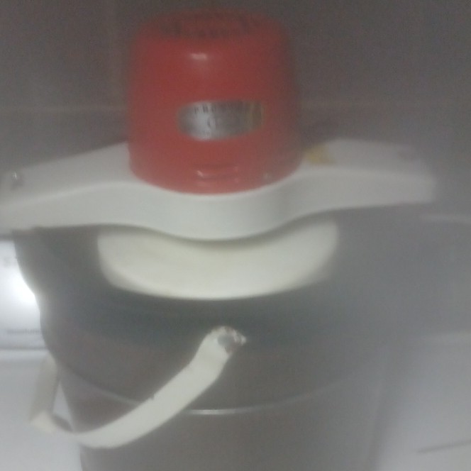 Vintage Proctor Silex Electric Ice Cream Maker 4 qt Red White Silver bucket