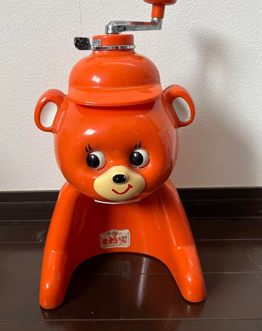 Kyoro Chan orange Ice Shaver Kakigori Tiger Corporation Showa Retro Antique