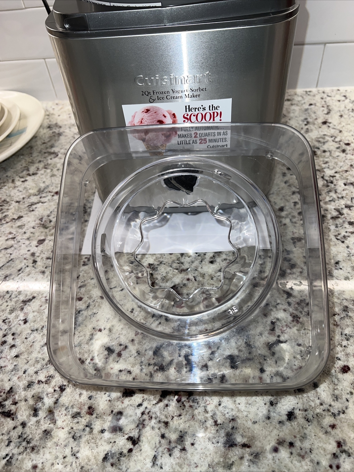 Cuisinart Pure Indulgence 2 qt Frozen Yogurt Sorbet Ice Cream Maker ICE-30BC