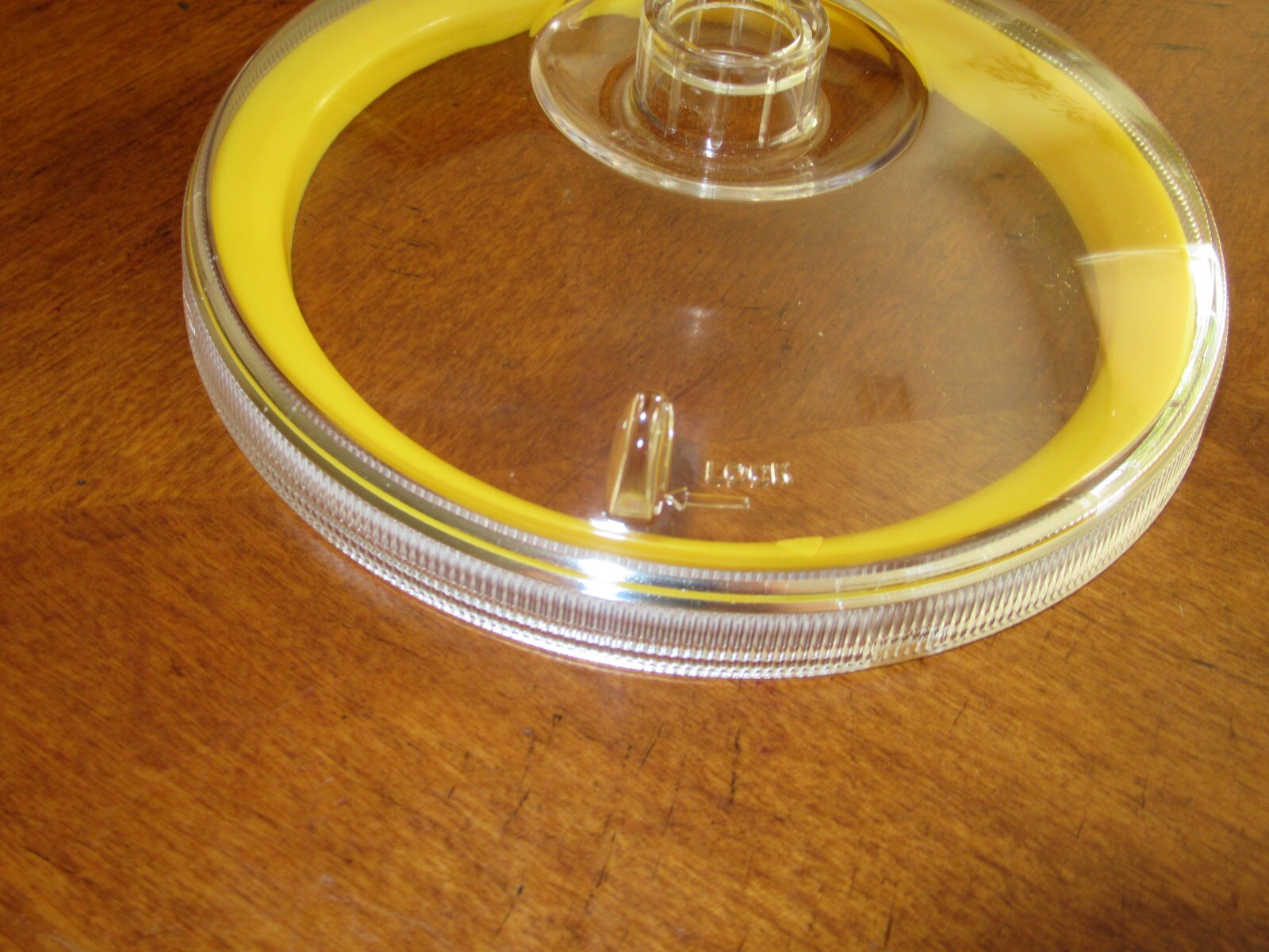 Donvier Chillfast 1 Pint Ice Cream Maker Japan Part Only: Lid w/ Yellow Seal Rim